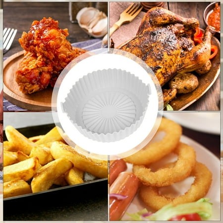 Reusable Silicone Pan Replace Flammable Parchment Liner Suitable for Oven Microwave Cake Baking Mold Steamer etc. White
Reusable Silicone Pan Replace Flammable Parchment Liner Suitable for Oven Microwave Cake Baking Mold Steamer etc. White
