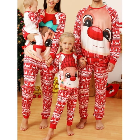 Raruxxin Parent-Child Christmas Elk Print Macthing Pajamas Set Long Sleeve Christmas Cartoon Tops Trousers Suit/Romper/Dog Wear
Raruxxin Parent-Child Christmas Elk Print Macthing Pajamas Set Long Sleeve Christmas Cartoon Tops Trousers Suit/Romper/Dog Wear