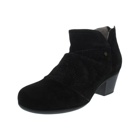 Array Womens Blair Suede Block Heel Ankle Boots