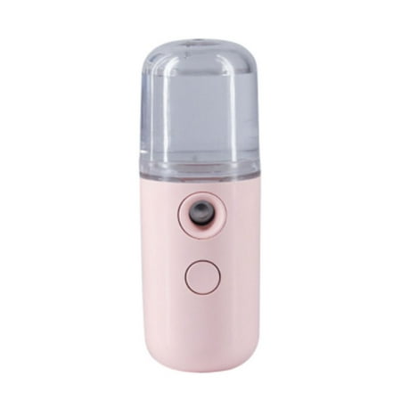 

Mini Facial Steamer 30ML USB Rechargable Hydrating Air Humidifier Water Mist Diffuser LIGHT PINK