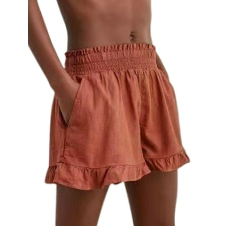 Lumento Women Casual Elastic Waist Summer Shorts Jersey Walking Shorts Holiday Ruffle Hem Shorts Loungewear Pajamas Shorts
Lumento Women Casual Elastic Waist Summer Shorts Jersey Walking Shorts Holiday Ruffle Hem Shorts Loungewear Pajamas Shorts
