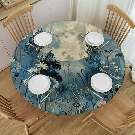 Orinice Moon Flowers Round Table Cover Stain Resistant Washable for Indoor Outdoor Kitchen Dining Wedding Parties 100% Polyester Waterproof Fabric 46 -50
Orinice Moon Flowers Round Table Cover Stain Resistant Washable for Indoor Outdoor Kitchen Dining Wedding Parties 100% Polyester Waterproof Fabric 46 -50