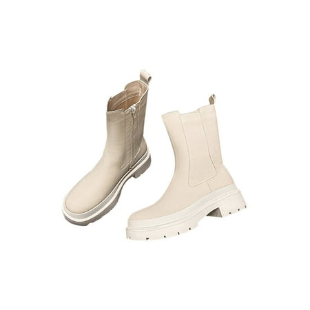 Ymiytan Women Comfort Shoes Dress Anti Slip Waterproof Work Casual Ankle Boots White 4.5
Ymiytan Women Comfort Shoes Dress Anti Slip Waterproof Work Casual Ankle Boots White 4.5
