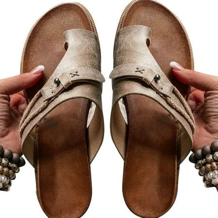 Vintage Women s Slippers Buckle Thong Sandals Open Toe Beach Shoes for Summer 43 Gray
Vintage Women s Slippers Buckle Thong Sandals Open Toe Beach Shoes for Summer 43 Gray