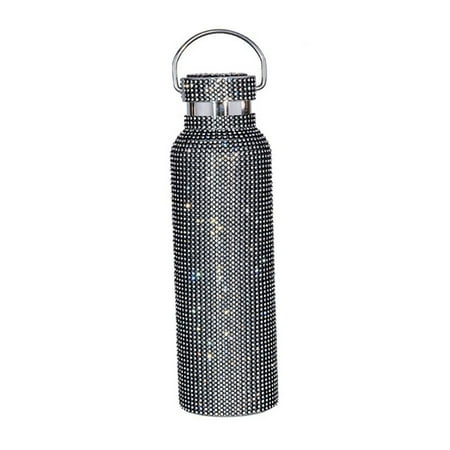 Thinsont Glitter Vacuum Flasks Stainless Steel Insulated Rhinestone with Handle Handmade Tea Water Bottle Kettle Cup Home Car Black/350ml
Thinsont Glitter Vacuum Flasks Stainless Steel Insulated Rhinestone with Handle Handmade Tea Water Bottle Kettle Cup Home Car Black/350ml