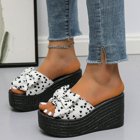 Mishuowoti slipper for women 2023 Ladies Summer Fashion Bow Love Cloth Platform Wedge Beach Sandals And Slippers
Mishuowoti slipper for women 2023 Ladies Summer Fashion Bow Love Cloth Platform Wedge Beach Sandals And Slippers