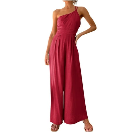 Summer Tops for Women 2022 Dressy Summer Jumpsuit For Women Sexy Plus Size Rompers Black Trendy Casual Pants Elegant Backless Off Shoulder Suit
Summer Tops for Women 2022 Dressy Summer Jumpsuit For Women Sexy Plus Size Rompers Black Trendy Casual Pants Elegant Backless Off Shoulder Suit
