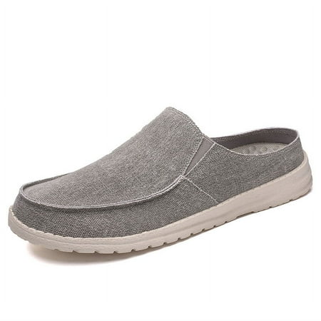 Men s Stylish Solid Backless Canvas Shoes Breathable Lightweight Slip On Casual Slippers For Outdoor Walking Spring And Summer
Men s Stylish Solid Backless Canvas Shoes Breathable Lightweight Slip On Casual Slippers For Outdoor Walking Spring And Summer