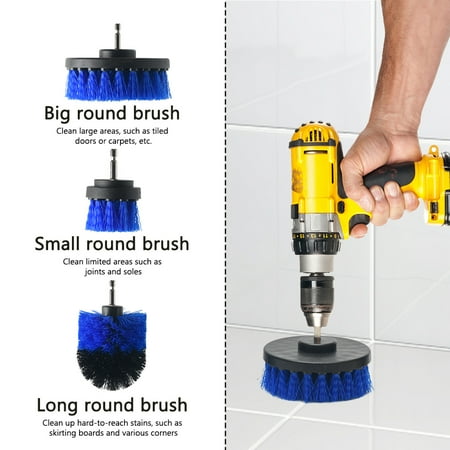 Bathroom Drill Brush Attachment Set Power Scrubber Cleaning Tools Home Bathtub
Bathroom Drill Brush Attachment Set Power Scrubber Cleaning Tools Home Bathtub