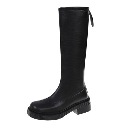 Ankle Boots for Women Toe Thick Women s Heel Zipper Round Color Back Boots Solid Elastic Fashion women s boots PU Dress Sandals for Women Black
Ankle Boots for Women Toe Thick Women s Heel Zipper Round Color Back Boots Solid Elastic Fashion women s boots PU Dress Sandals for Women Black