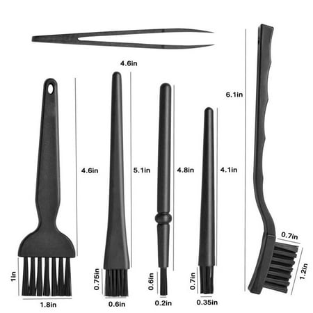 Black Plastic Small Portable Handle Nylon Anti-Static Brush Cleaning Keyboard Brush Kit Household Cleaning Tools Household Supplies
Black Plastic Small Portable Handle Nylon Anti-Static Brush Cleaning Keyboard Brush Kit Household Cleaning Tools Household Supplies