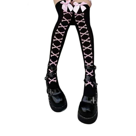 Women Halloween Skull Skeleton Thigh High Socks Over the Knee Socks Cosplay Stockings for Adult
Women Halloween Skull Skeleton Thigh High Socks Over the Knee Socks Cosplay Stockings for Adult
