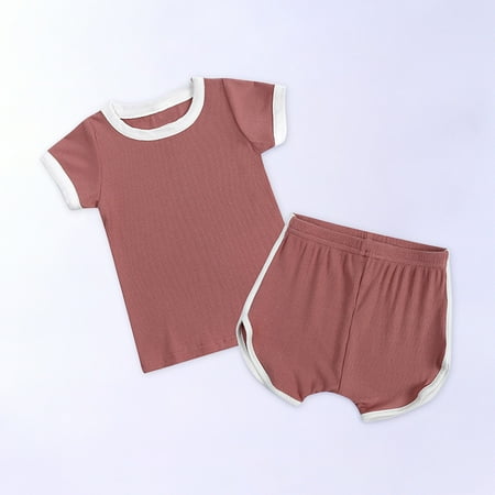 Simplmasygenix Baby Sets Clearance Summer Dress Toddler Kids Baby Boys Girls Fashion Cute Solid Color Short Sleeve Shorts Cotton Casual Suit
Simplmasygenix Baby Sets Clearance Summer Dress Toddler Kids Baby Boys Girls Fashion Cute Solid Color Short Sleeve Shorts Cotton Casual Suit