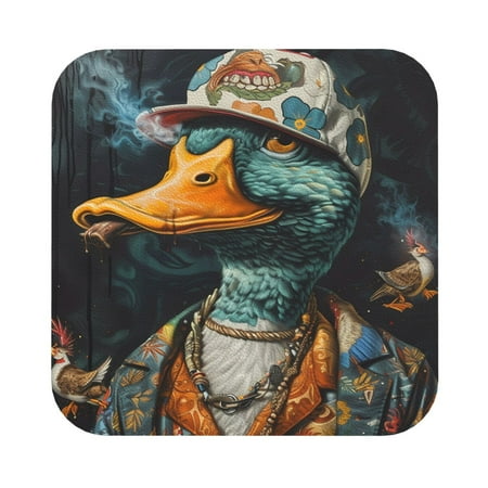 Lukts Hip-Hop Duck Leather Drinks Coasters Set of 4 Suitable or Drinks Furniture Protection and Easy Clean up
Lukts Hip-Hop Duck Leather Drinks Coasters Set of 4 Suitable or Drinks Furniture Protection and Easy Clean up