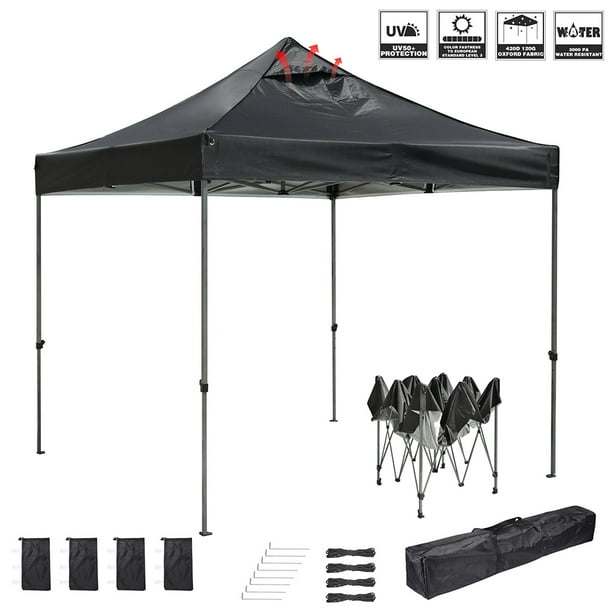 InstaHibit 10x10 FT Pop up Canopy Instant Tent Portable Bag Outdoor Picnic BBQ
