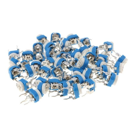 50x 10 Values Linear Potentiometer Variable 3 Terminal 1M