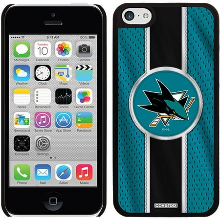 San Jose Sharks Jersey Stripe Design on iPhone 5c Thinshield Snap-On Case by Coveroo