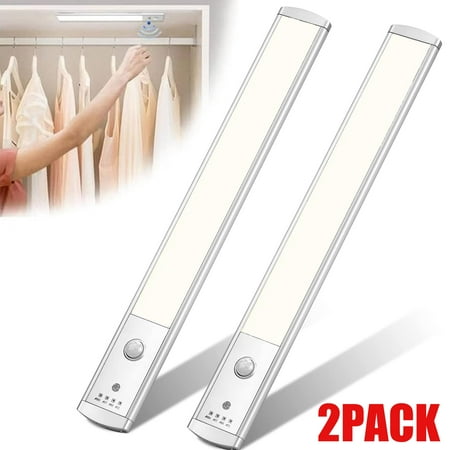 46-LED Motion Sensor Cabinet Light Under Counter Closet Lighting Wireless USB Rechargeable Kitchen Night Lights - 2Pack
46-LED Motion Sensor Cabinet Light Under Counter Closet Lighting Wireless USB Rechargeable Kitchen Night Lights - 2Pack