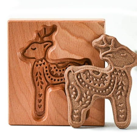 Wooden Cookie Molds Wooden Cookie Biscuit Mold Baking Cookie Mold Wooden Carved Mold Cookie Cutter Embossing Mold for Christmas Kitchen DIY Baking Tools
Wooden Cookie Molds Wooden Cookie Biscuit Mold Baking Cookie Mold Wooden Carved Mold Cookie Cutter Embossing Mold for Christmas Kitchen DIY Baking Tools