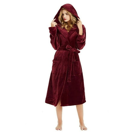 TKing Fashion Women s Winter HoodedLengthened Plush Shawl Bathrobe Sleepweer Long Sleeved Coat - S
TKing Fashion Women s Winter HoodedLengthened Plush Shawl Bathrobe Sleepweer Long Sleeved Coat - S
