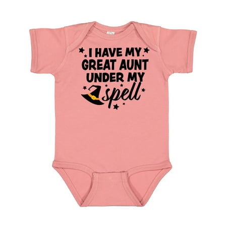Inktastic I Have My Great Aunt Under My Spell with Cute Witch Hat Gift Baby Boy or Baby Girl Bodysuit
Inktastic I Have My Great Aunt Under My Spell with Cute Witch Hat Gift Baby Boy or Baby Girl Bodysuit