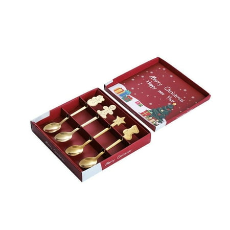 Spoon 4Pcs Christmas Stainless Steel Coffee Tea Mixing Spoons Dessert Snacks Tableware
Spoon 4Pcs Christmas Stainless Steel Coffee Tea Mixing Spoons Dessert Snacks Tableware