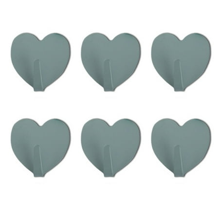 ABIDE 6pcs Heart Shaped Wall Hook Clothes Rope Adhesive Stainless Steel Wall Hanger Holder
ABIDE 6pcs Heart Shaped Wall Hook Clothes Rope Adhesive Stainless Steel Wall Hanger Holder