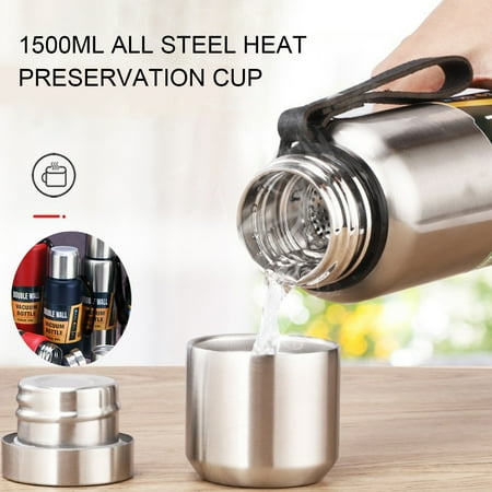 Star Home 1500ml Large Capacity Stainless Steel Heat Insulated Drinking Cup Water Bottle
Star Home 1500ml Large Capacity Stainless Steel Heat Insulated Drinking Cup Water Bottle