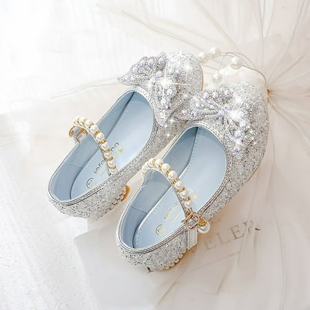 1Pc Elegant Sequin Pearl Bowknot High Heel Shoes For Girls Lightweight Non Slip Soft Bottom Dress Shoes For Performance Party
1Pc Elegant Sequin Pearl Bowknot High Heel Shoes For Girls Lightweight Non Slip Soft Bottom Dress Shoes For Performance Party