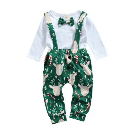 XIAXAIXUBaby Boys Christmas Outfit, Gentleman Bow Tie Romper Top Santa Claus Deer Overall Bib Pants Green6-12 Months
XIAXAIXUBaby Boys Christmas Outfit, Gentleman Bow Tie Romper Top Santa Claus Deer Overall Bib Pants Green6-12 Months