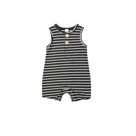 Baby Boy Girl Romper Infant Printed/Stripe Front Button Sleeveless Bodysuit Jumpsuit Summer Newborn One-Piece Clothes
Baby Boy Girl Romper Infant Printed/Stripe Front Button Sleeveless Bodysuit Jumpsuit Summer Newborn One-Piece Clothes