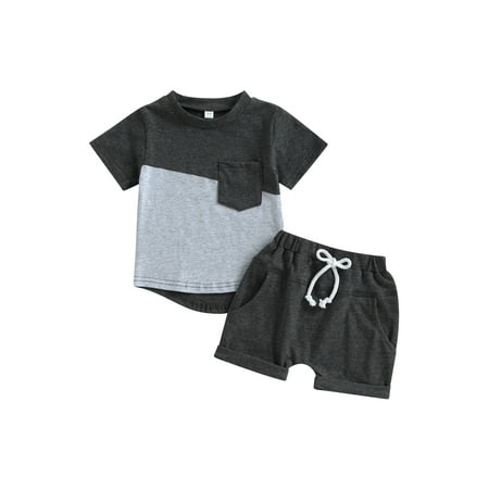 Bagilaanoe 2pcs Toddler Baby Boys Short Pants Set Short Sleeve Patchwork T-shirt Tops + Shorts 6M 12M 18M 24M 3T Kids Casual Summer Outfits
Bagilaanoe 2pcs Toddler Baby Boys Short Pants Set Short Sleeve Patchwork T-shirt Tops + Shorts 6M 12M 18M 24M 3T Kids Casual Summer Outfits