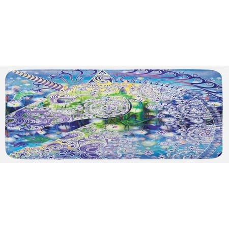Unicorn Kitchen Mat Myhtical Animal Horse Profile with Floral Motifs Birds Spring Flowers Plush Decorative Kitchen Mat with Non Slip Backing 47 X 19 Multicolor by Ambesonne
Unicorn Kitchen Mat Myhtical Animal Horse Profile with Floral Motifs Birds Spring Flowers Plush Decorative Kitchen Mat with Non Slip Backing 47 X 19 Multicolor by Ambesonne