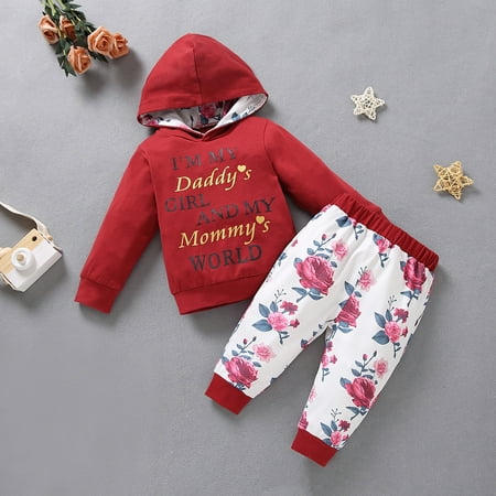 Augper Baby Girl Clothes Long Sleeve Fall Winter Clearance Newborn Infant Baby Girls Print Hoodie Tops+Floral Print Pants Set Outfits Red
Augper Baby Girl Clothes Long Sleeve Fall Winter Clearance Newborn Infant Baby Girls Print Hoodie Tops+Floral Print Pants Set Outfits Red