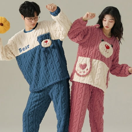 CoCopeaunt Winter Pajamas Women Coral Fleece Homewear Suit Couple Long Pijama Men Thickened Velvet Warm Soft Comfortable Pajamas Set
CoCopeaunt Winter Pajamas Women Coral Fleece Homewear Suit Couple Long Pijama Men Thickened Velvet Warm Soft Comfortable Pajamas Set