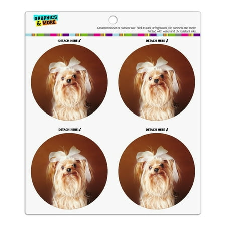 Yorkie Yorkshire Terrier Dog Bow In Hair Refrigerator Fridge Locker Vinyl Circle Magnet Set
Yorkie Yorkshire Terrier Dog Bow In Hair Refrigerator Fridge Locker Vinyl Circle Magnet Set