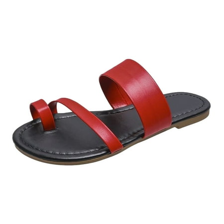 LIANGP Ladies Slippers New Flat Sandals Summer Casual Fashion Women Shoes Women s Shoes Red Size 7
LIANGP Ladies Slippers New Flat Sandals Summer Casual Fashion Women Shoes Women s Shoes Red Size 7