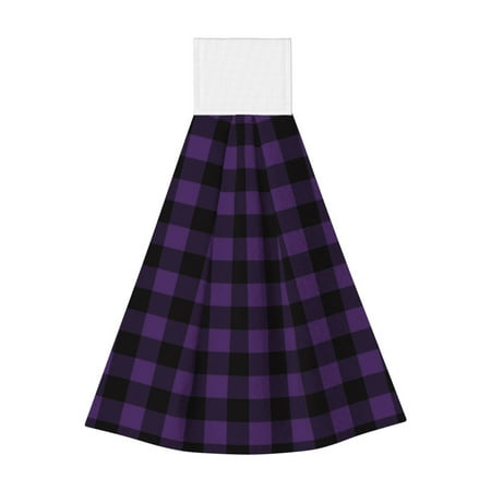 Disketp Purple Black Plaid Hanging Kitchen Towel Tie Towels Tea Bar Dish Cloths Dry Towel for Laundry Room Decor (18*14in)
Disketp Purple Black Plaid Hanging Kitchen Towel Tie Towels Tea Bar Dish Cloths Dry Towel for Laundry Room Decor (18*14in)