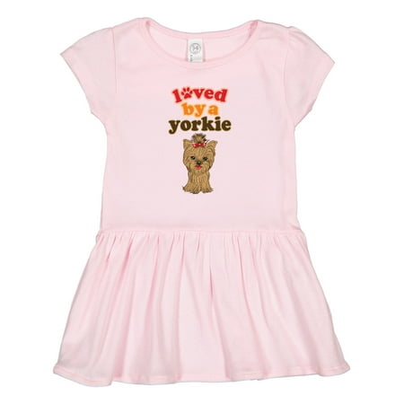 Inktastic Yorkshire Terrier Dog Yorkie Gift Toddler Girl Dress