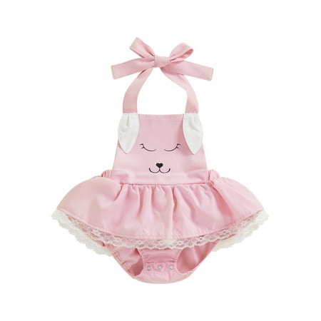 Pudcoco Easter Infant Romper Rabbit Ears Tie-Up Halter Neck Lace Trim Ruffles Jumpsuits
Pudcoco Easter Infant Romper Rabbit Ears Tie-Up Halter Neck Lace Trim Ruffles Jumpsuits