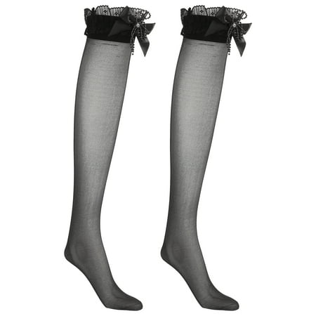 BESTONZON 1 Pair Women Bow Lace Thigh High Stockings Over the Knee Stocks Fashion Accessory
BESTONZON 1 Pair Women Bow Lace Thigh High Stockings Over the Knee Stocks Fashion Accessory