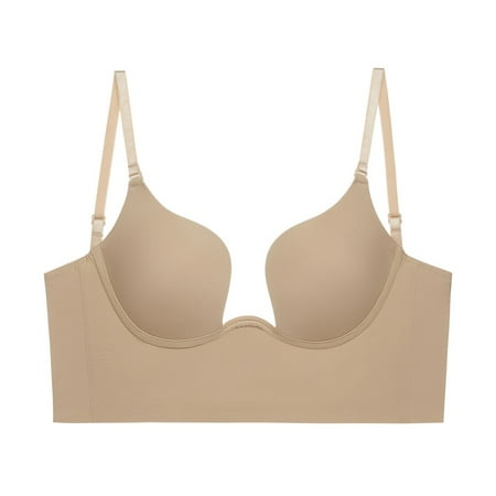 Spdoo Underwear Off-the-back for Womens U-shape Beauty Back Low-cut Bras Beige 34A
Spdoo Underwear Off-the-back for Womens U-shape Beauty Back Low-cut Bras Beige 34A
