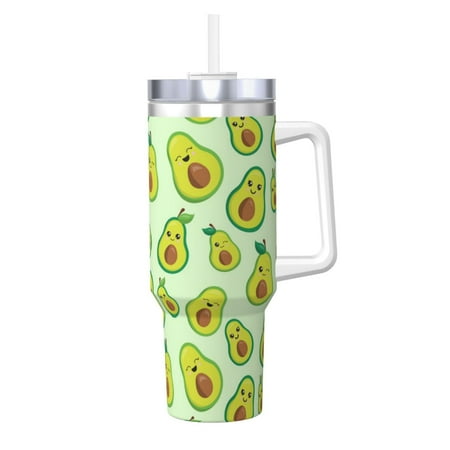 Cute Avocado Printed 40oz Car Insulated Cups Ice Bully Cup with Handle Double Stainless Steel Vacuum Tumblers Water Bottle with Lid and Straw
Cute Avocado Printed 40oz Car Insulated Cups Ice Bully Cup with Handle Double Stainless Steel Vacuum Tumblers Water Bottle with Lid and Straw