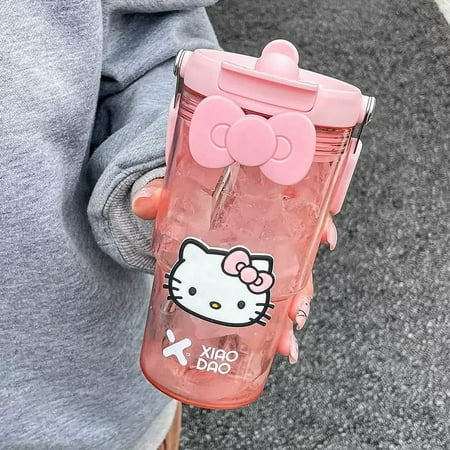 Kawaii Hello Kitty Water Bottle Anime Sanrio Large Capacity Plastic Water Cup Portable Straw Cup Cartoon Sport Drinking Bottle
Kawaii Hello Kitty Water Bottle Anime Sanrio Large Capacity Plastic Water Cup Portable Straw Cup Cartoon Sport Drinking Bottle