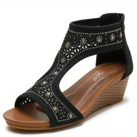 Bohemian Summer Sandals New Style Wedges Heel Comfortable Platform Shoes Mother Shoes Roman Shoes
Bohemian Summer Sandals New Style Wedges Heel Comfortable Platform Shoes Mother Shoes Roman Shoes