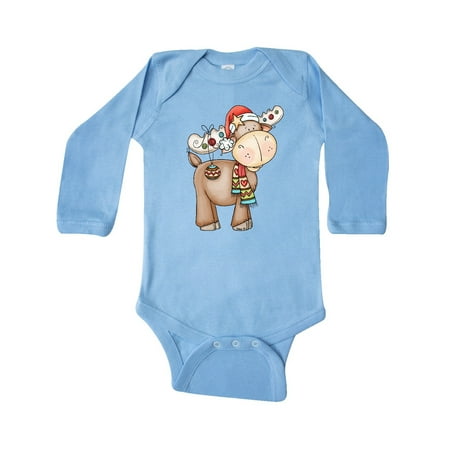 Inktastic Christmas Molly Moose Gift Baby Boy or Baby Girl Long Sleeve Bodysuit