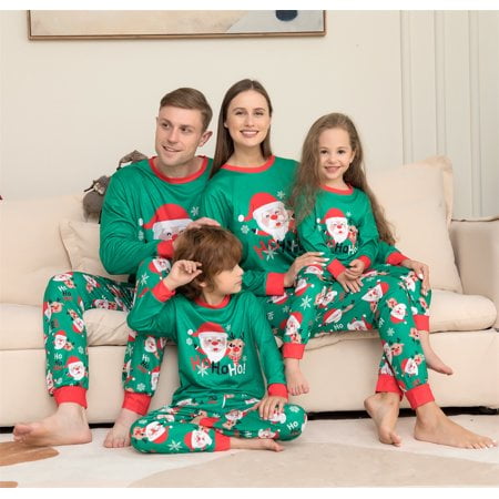 HESHENG Family Christmas Pajamas Cartoon Santa Xmas Matching Pjs Lounge wear Adults Kids Holiday Sleepwear
HESHENG Family Christmas Pajamas Cartoon Santa Xmas Matching Pjs Lounge wear Adults Kids Holiday Sleepwear