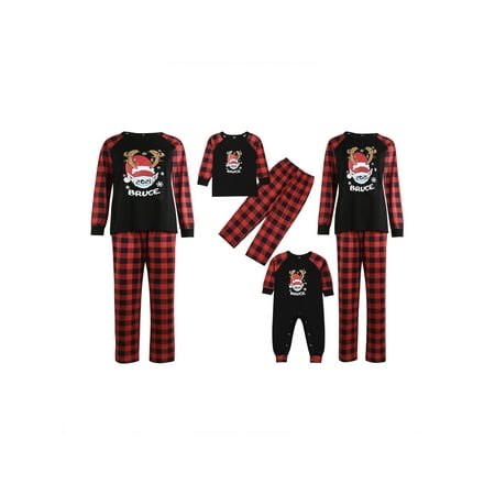 Christmas Family Matching Pajamas Sets Sleepwear Nightwear Deer Plaid Print O-Neck Long Sleeve Pullover Trousers for Kids Adults 
Christmas Family Matching Pajamas Sets Sleepwear Nightwear Deer Plaid Print O-Neck Long Sleeve Pullover Trousers for Kids Adults