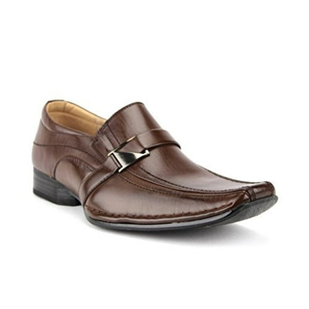 Majestic Men's 88206 Squared Toe Buckle Dress Loafers Shoes