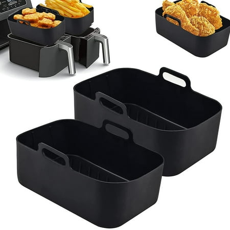 Fyjucpa Air Fryer Silicone Pot Silicone Air Fryer Basket Heat Resistant Square Replacement Basket Grill Pan Multifunctional Easy Cleaning Air Fryer Oven Accessories BPA Free for Kitchen
Fyjucpa Air Fryer Silicone Pot Silicone Air Fryer Basket Heat Resistant Square Replacement Basket Grill Pan Multifunctional Easy Cleaning Air Fryer Oven Accessories BPA Free for Kitchen
